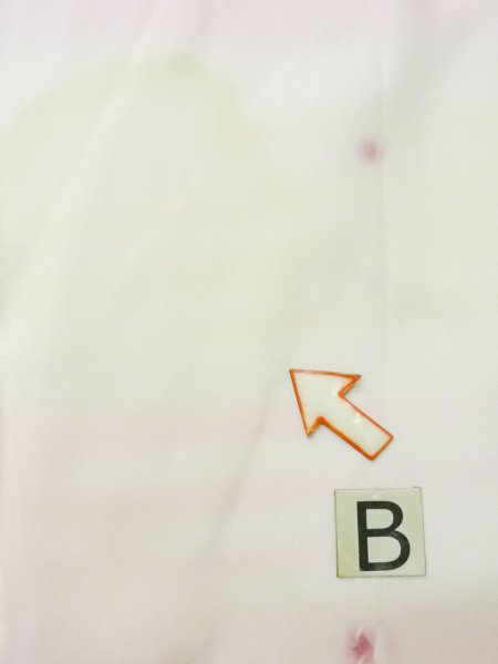 画像15: M0922G  女性用 襦袢  シルク(正絹) 淡い 薄い 白, 小さな点々 【中古】 【USED】 【リサイクル】 ★★☆☆☆ (15)