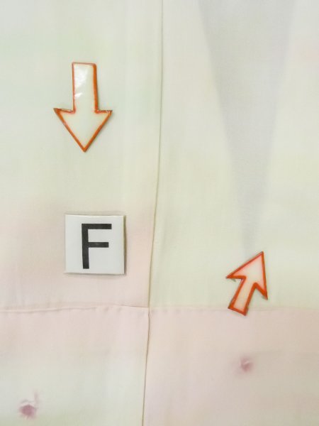 画像19: M0922G  女性用 襦袢  シルク(正絹) 淡い 薄い 白, 小さな点々 【中古】 【USED】 【リサイクル】 ★★☆☆☆ (19)