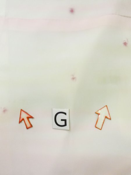 画像20: M0922G  女性用 襦袢  シルク(正絹) 淡い 薄い 白, 小さな点々 【中古】 【USED】 【リサイクル】 ★★☆☆☆ (20)