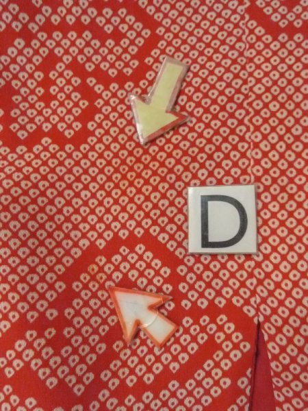 画像17: M0922H  女性用 襦袢  シルク(正絹)   赤色, 花 【中古】 【USED】 【リサイクル】 ★★★☆☆ (17)