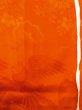 画像4: M0922J  女性用 襦袢  シルク（正絹）   橙色, 菊 【中古】 【USED】 【リサイクル】 ★☆☆☆☆ (4)