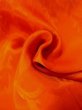 画像12: M0922J  女性用 襦袢  シルク（正絹）   橙色, 菊 【中古】 【USED】 【リサイクル】 ★☆☆☆☆ (12)