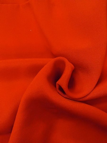 画像10: M0922K  女性用 襦袢  シルク(正絹)   赤色, 笹 【中古】 【USED】 【リサイクル】 ★★★☆☆ (10)