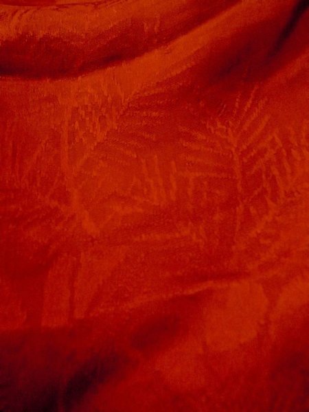 画像14: M0922O  女性用 襦袢  シルク(正絹)   赤色, 花 【中古】 【USED】 【リサイクル】 ★★☆☆☆ (14)