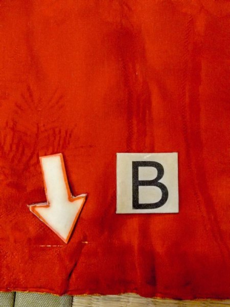 画像19: M0922O  女性用 襦袢  シルク(正絹)   赤色, 花 【中古】 【USED】 【リサイクル】 ★★☆☆☆ (19)