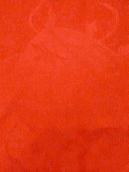 画像6: M0922Q  女性用 襦袢 地紋:手毬柄 シルク(正絹)   赤色,  【中古】 【USED】 【リサイクル】 ★★☆☆☆ (6)