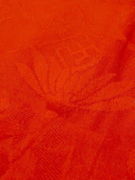 画像10: M0922R  女性用 襦袢  シルク(正絹)   赤色,  【中古】 【USED】 【リサイクル】 ★☆☆☆☆ (10)