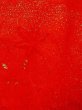 画像7: M0922S  女性用 襦袢 地紋：もみじ、鶴柄 化繊   赤色,  【中古】 【USED】 【リサイクル】 ★★☆☆☆ (7)