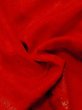 画像14: M0922S  女性用 襦袢 地紋：もみじ、鶴柄 化繊   赤色,  【中古】 【USED】 【リサイクル】 ★★☆☆☆ (14)