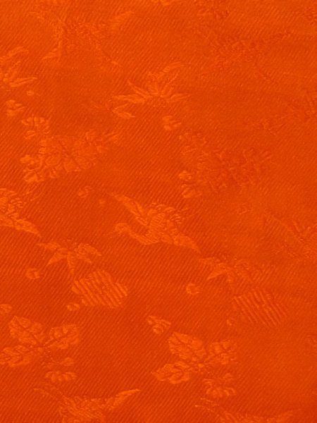 画像5: M0922W  女性用 襦袢 経年劣化、使用感あり、すそ綿入り シルク(正絹)   朱赤,  【中古】 【USED】 【リサイクル】 ★☆☆☆☆ (5)