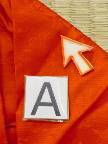 画像11: M0922W  女性用 襦袢 経年劣化、使用感あり、すそ綿入り シルク(正絹)   朱赤,  【中古】 【USED】 【リサイクル】 ★☆☆☆☆ (11)