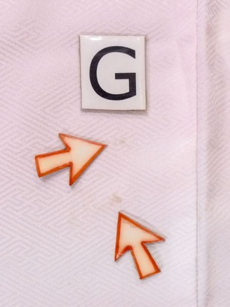 画像18: M0923C  女性用 襦袢  化繊  薄い 桃色, 梅 【中古】 【USED】 【リサイクル】 ★★☆☆☆ (18)