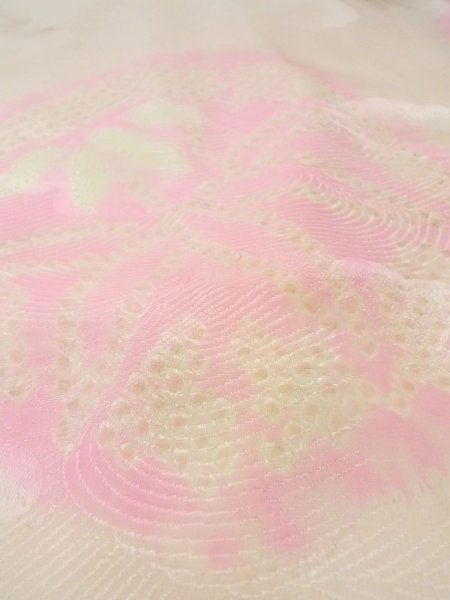 画像10: M1003B  女性用 襦袢  シルク(正絹)  淡い 珊瑚色, 花 【中古】 【USED】 【リサイクル】 ★★☆☆☆ (10)