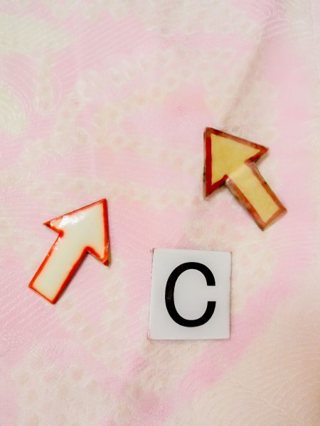 画像16: M1003B  女性用 襦袢  シルク(正絹)  淡い 珊瑚色, 花 【中古】 【USED】 【リサイクル】 ★★☆☆☆ (16)