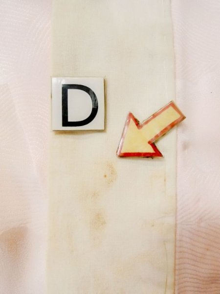 画像17: M1003B  女性用 襦袢  シルク(正絹)  淡い 珊瑚色, 花 【中古】 【USED】 【リサイクル】 ★★☆☆☆ (17)