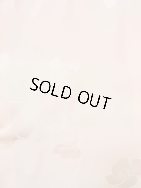 画像4: M1003C  女性用 襦袢 袖無双 シルク（正絹）   珊瑚色, 梅 【中古】 【USED】 【リサイクル】 ★★★☆☆ (4)