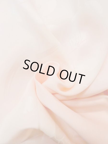 画像12: M1003C  女性用 襦袢 袖無双 シルク（正絹）   珊瑚色, 梅 【中古】 【USED】 【リサイクル】 ★★★☆☆ (12)