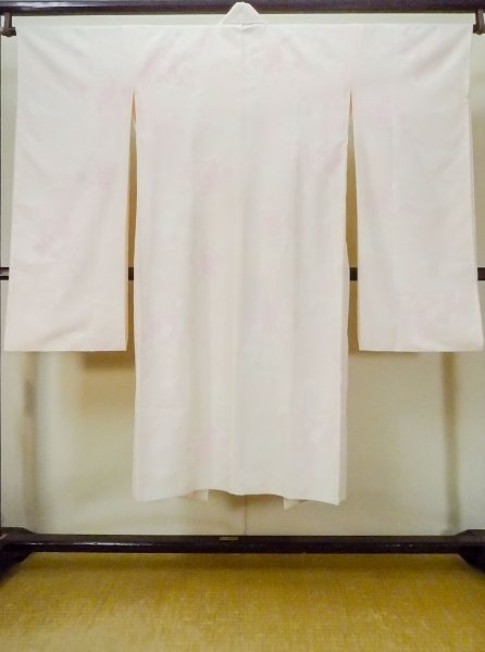 画像2: M1003D  女性用 襦袢  化繊  淡い 桃色, 花 【中古】 【USED】 【リサイクル】 ★☆☆☆☆ (2)