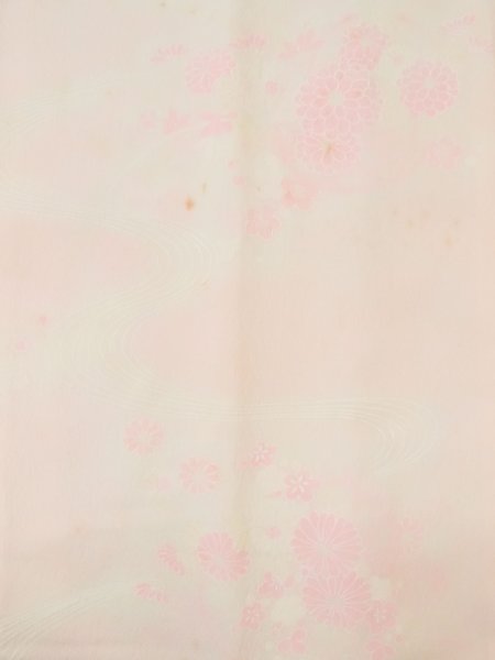 画像4: M1003D  女性用 襦袢  化繊  淡い 桃色, 花 【中古】 【USED】 【リサイクル】 ★☆☆☆☆ (4)