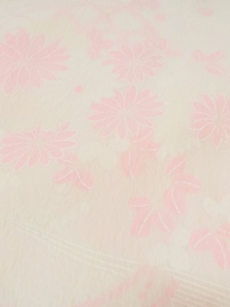 画像8: M1003D  女性用 襦袢  化繊  淡い 桃色, 花 【中古】 【USED】 【リサイクル】 ★☆☆☆☆ (8)