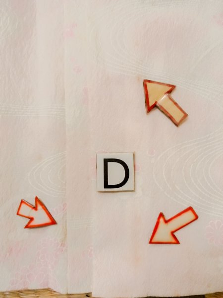 画像17: M1003D  女性用 襦袢  化繊  淡い 桃色, 花 【中古】 【USED】 【リサイクル】 ★☆☆☆☆ (17)