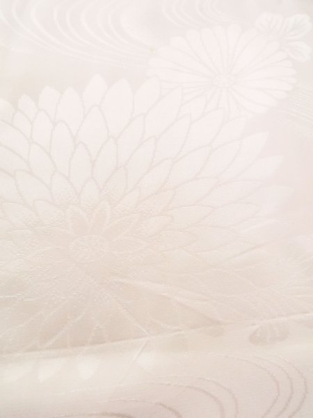 画像8: M1003G  女性用 襦袢  シルク（正絹）  淡い 桃色, 流水 【中古】 【USED】 【リサイクル】 ★★☆☆☆ (8)