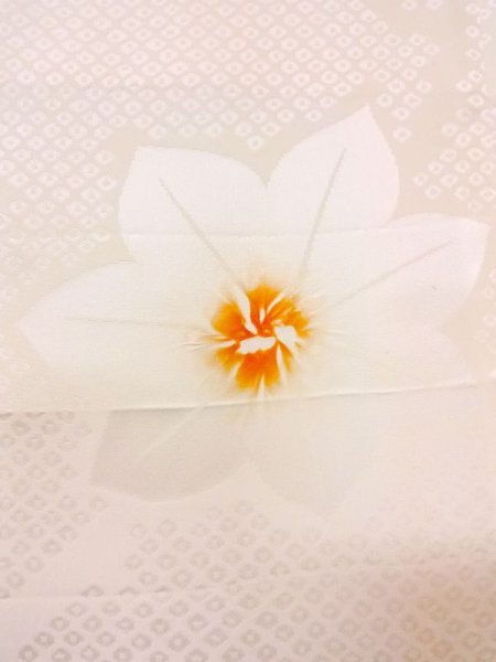 画像5: M1003H Mint  女性用 襦袢  シルク（正絹）  薄い 桃色, 花 【中古】 【USED】 【リサイクル】 ★★★★☆ (5)