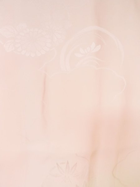 画像3: M1003K Mint  女性用 襦袢 地紋:笹、雲 シルク(正絹) 淡い 薄い 桃色,  【中古】 【USED】 【リサイクル】 ★★★★☆ (3)