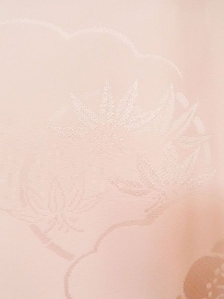 画像7: M1003K Mint  女性用 襦袢 地紋:笹、雲 シルク(正絹) 淡い 薄い 桃色,  【中古】 【USED】 【リサイクル】 ★★★★☆ (7)