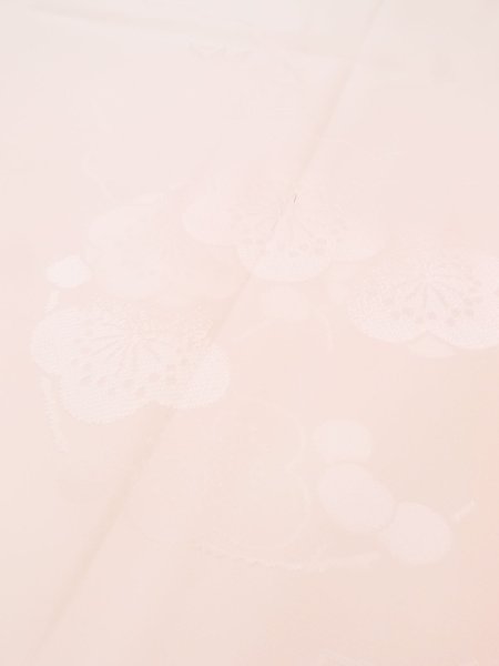 画像8: M1003K Mint  女性用 襦袢 地紋:笹、雲 シルク(正絹) 淡い 薄い 桃色,  【中古】 【USED】 【リサイクル】 ★★★★☆ (8)