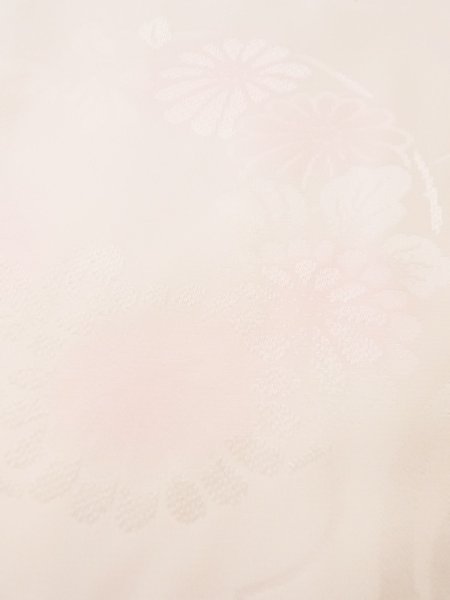 画像9: M1003K Mint  女性用 襦袢 地紋:笹、雲 シルク(正絹) 淡い 薄い 桃色,  【中古】 【USED】 【リサイクル】 ★★★★☆ (9)