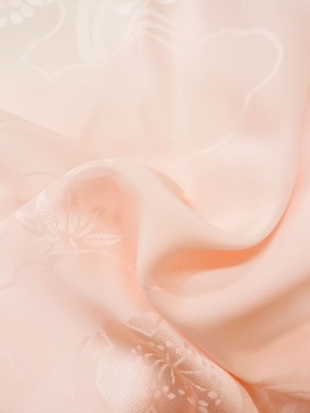 画像11: M1003K Mint  女性用 襦袢 地紋:笹、雲 シルク(正絹) 淡い 薄い 桃色,  【中古】 【USED】 【リサイクル】 ★★★★☆ (11)