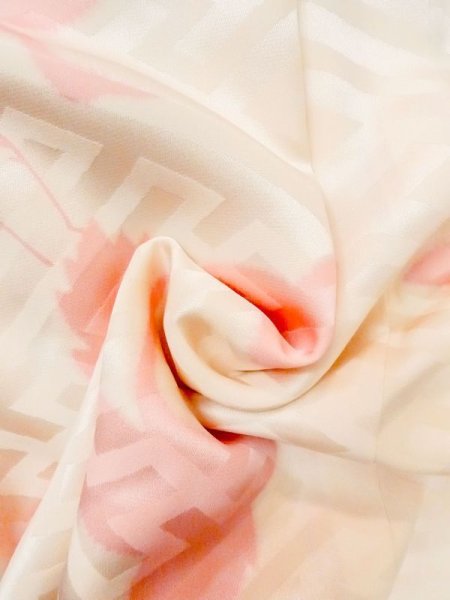 画像13: M1003L  女性用 襦袢  シルク(正絹)   オフ ホワイト, 鶴 【中古】 【USED】 【リサイクル】 ★★★☆☆ (13)