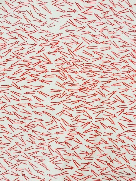 画像3: M1003R  女性用 襦袢 経年劣化 化繊   白, 松/松葉 【中古】 【USED】 【リサイクル】 ★★☆☆☆ (3)