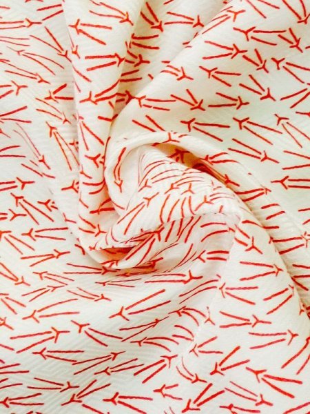 画像10: M1003R  女性用 襦袢 経年劣化 化繊   白, 松/松葉 【中古】 【USED】 【リサイクル】 ★★☆☆☆ (10)