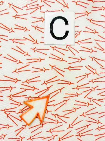 画像14: M1003R  女性用 襦袢 経年劣化 化繊   白, 松/松葉 【中古】 【USED】 【リサイクル】 ★★☆☆☆ (14)