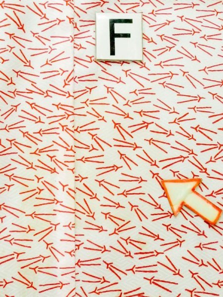 画像17: M1003R  女性用 襦袢 経年劣化 化繊   白, 松/松葉 【中古】 【USED】 【リサイクル】 ★★☆☆☆ (17)