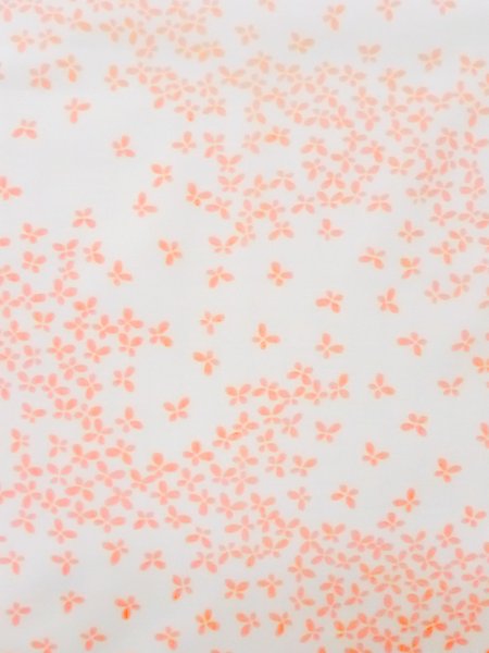 画像3: M1003S  女性用 襦袢  化繊 淡い 薄い 珊瑚色, 蝶々 【中古】 【USED】 【リサイクル】 ★★☆☆☆ (3)