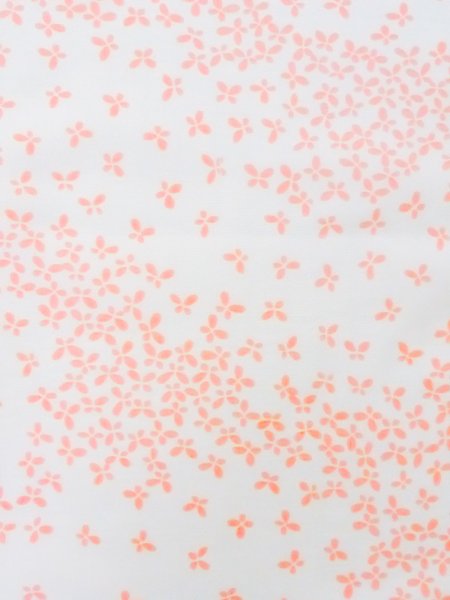 画像4: M1003S  女性用 襦袢  化繊 淡い 薄い 珊瑚色, 蝶々 【中古】 【USED】 【リサイクル】 ★★☆☆☆ (4)