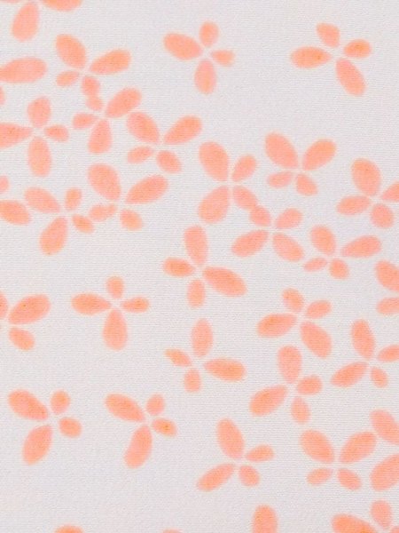 画像6: M1003S  女性用 襦袢  化繊 淡い 薄い 珊瑚色, 蝶々 【中古】 【USED】 【リサイクル】 ★★☆☆☆ (6)