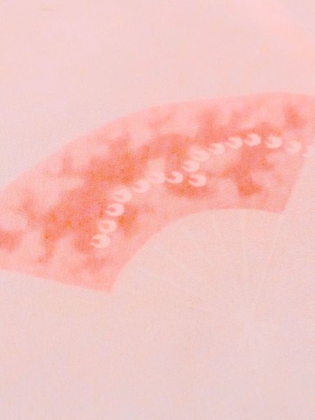 画像7: M1003Y  女性用 襦袢 使用感あり 化繊  薄い 珊瑚色, 扇 【中古】 【USED】 【リサイクル】 ★★☆☆☆ (7)