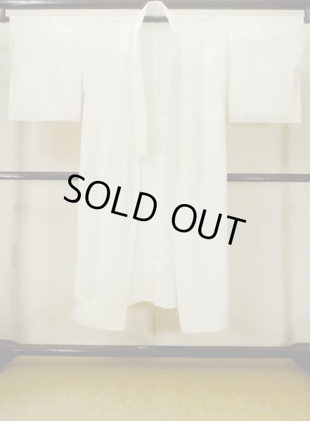 画像1: M1004B  女性用 襦袢  シルク(正絹)   オフ ホワイト,  【中古】 【USED】 【リサイクル】 ★★☆☆☆ (1)