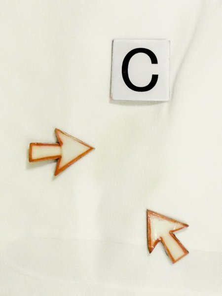 画像14: M1004C  女性用 襦袢  シルク（正絹）   オフ　ホワイト,  【中古】 【USED】 【リサイクル】 ★★☆☆☆ (14)