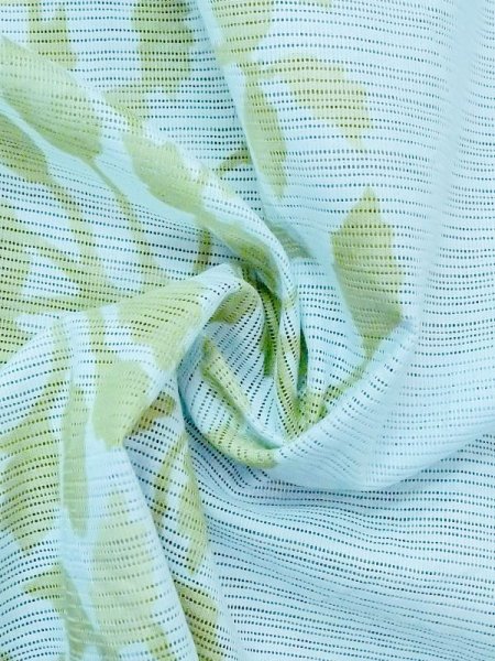 画像11: M1010A  女性用 浴衣(日本製)  綿  薄い 水色, 唐花 【中古】 【USED】 【リサイクル】 ★★☆☆☆ (11)