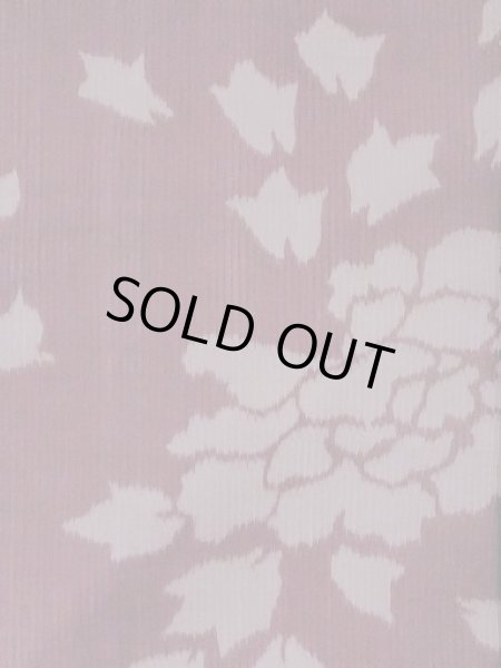 画像4: M1010C  女性用 夏物 汚れ/染み、経年劣化、使用感あり シルク（正絹）  深い 赤色, ぼたん 【中古】 【USED】 【リサイクル】 ★☆☆☆☆ (4)