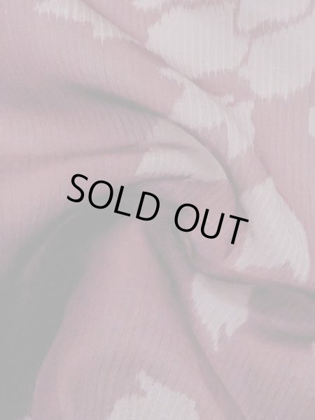 画像9: M1010C  女性用 夏物 汚れ/染み、経年劣化、使用感あり シルク（正絹）  深い 赤色, ぼたん 【中古】 【USED】 【リサイクル】 ★☆☆☆☆ (9)