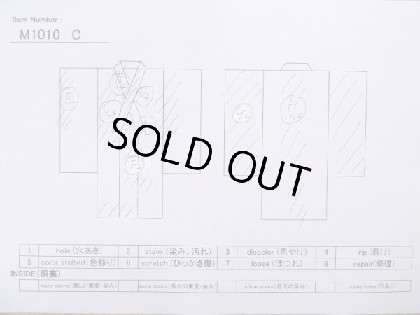 画像11: M1010C  女性用 夏物 汚れ/染み、経年劣化、使用感あり シルク（正絹）  深い 赤色, ぼたん 【中古】 【USED】 【リサイクル】 ★☆☆☆☆ (11)