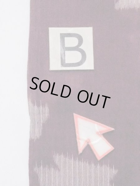 画像13: M1010C  女性用 夏物 汚れ/染み、経年劣化、使用感あり シルク（正絹）  深い 赤色, ぼたん 【中古】 【USED】 【リサイクル】 ★☆☆☆☆ (13)