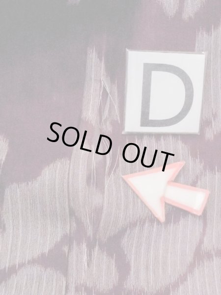 画像15: M1010C  女性用 夏物 汚れ/染み、経年劣化、使用感あり シルク（正絹）  深い 赤色, ぼたん 【中古】 【USED】 【リサイクル】 ★☆☆☆☆ (15)