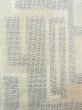 画像7: M1010E  女性用 単衣  シルク（正絹）   オフ　ホワイト, 幾何学模様 【中古】 【USED】 【リサイクル】 ★★★☆☆ (7)